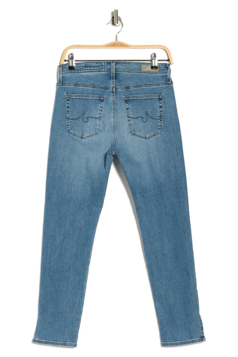 Stevie High Waist Split Hem Ankle Jeans, Alternate, color, RHODES