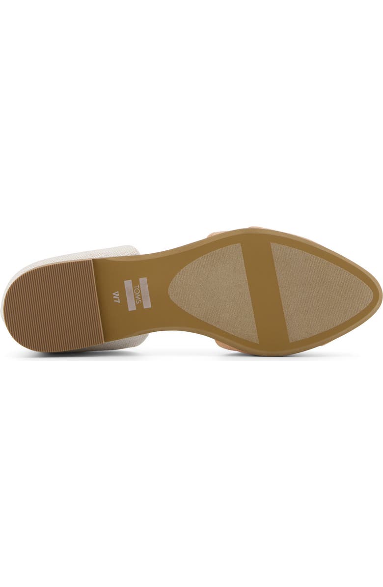 TOMS Suede & Twill d'Orsay Flat, Alternate, color,