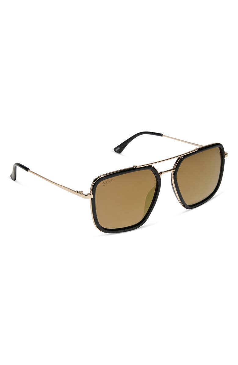 DIFF Jesse Navigator Sunglasses, Alternate, color, Black Gold