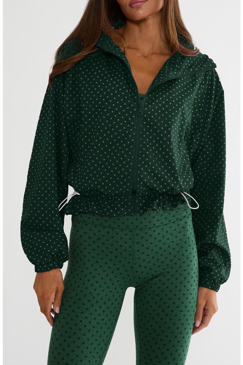 Casen Performance Track Jacket, Main, color, PINE POLKA DOT