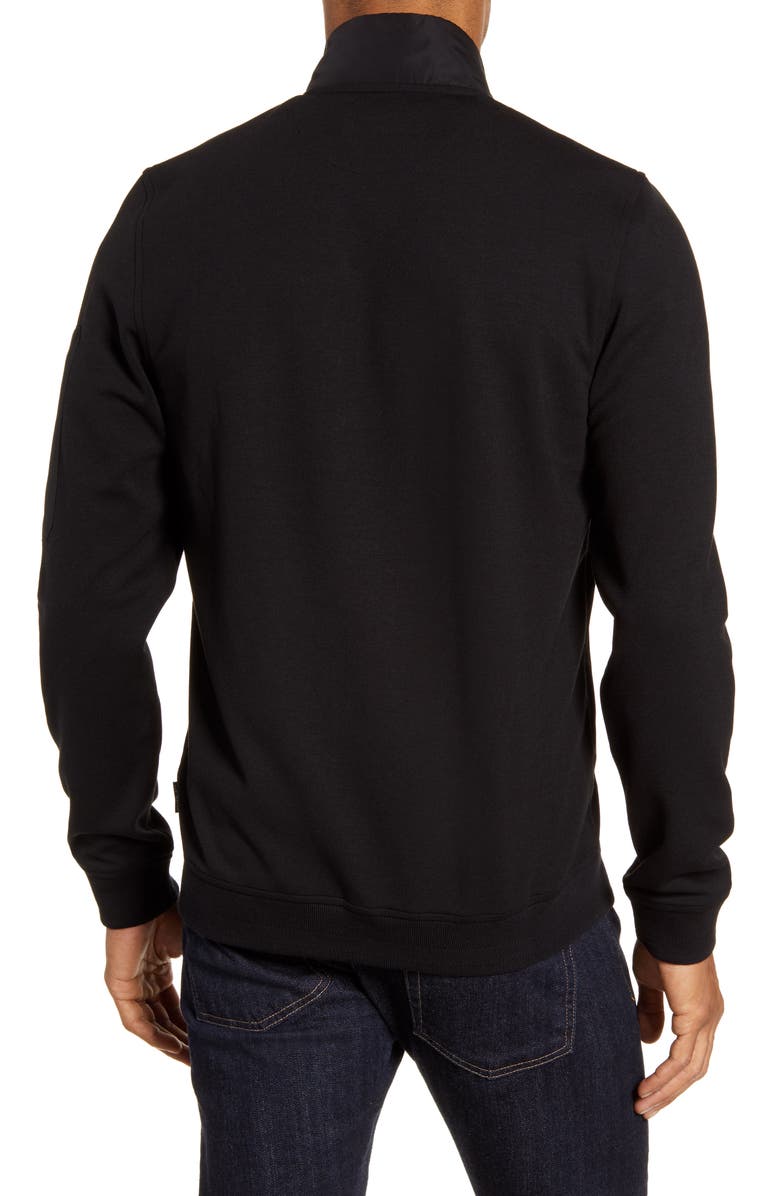 Ted Baker London Lerner Mixed Media Jacket, Alternate, color, Black