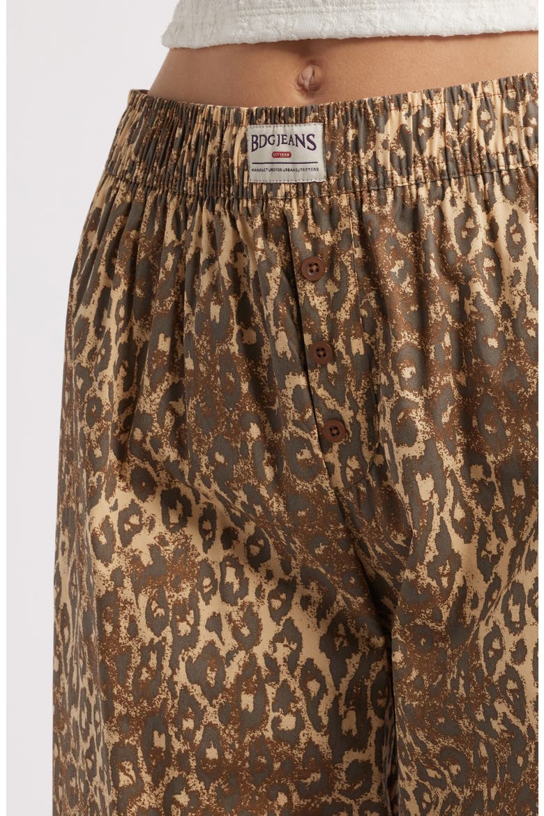 Animal Print Wide Leg Pants, Alternate, color, LEOPARD