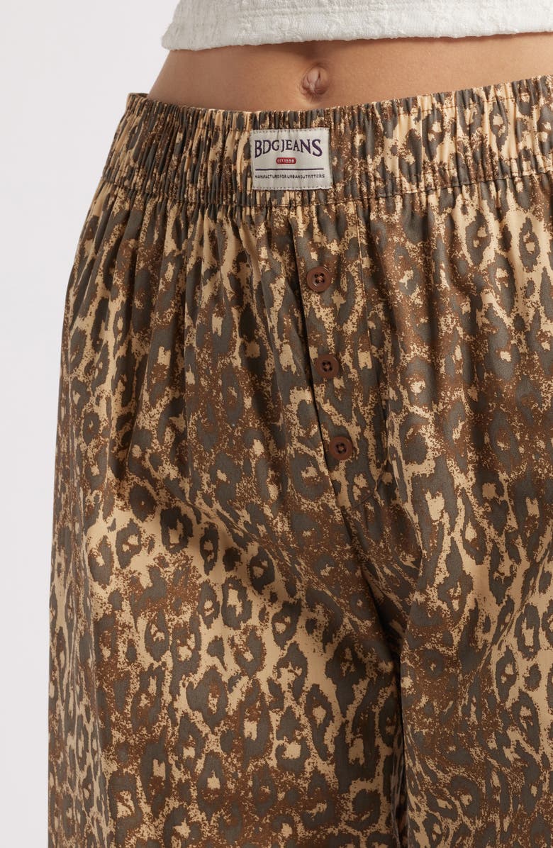 BDG Urban Outfitters Animal Print Wide Leg Pants, Alternate, color, Leopard