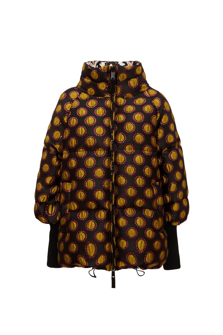 St. Moritz Reversible Jacket, Alternate, color, Jacquard Winter Sun Black