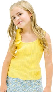 Hope & Henry Girls' Bow Sweater Tank, Kids