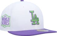 New Era Men's New Era White Los Angeles Dodgers 2020 World Series Side Patch 59FIFTY Fitted Hat