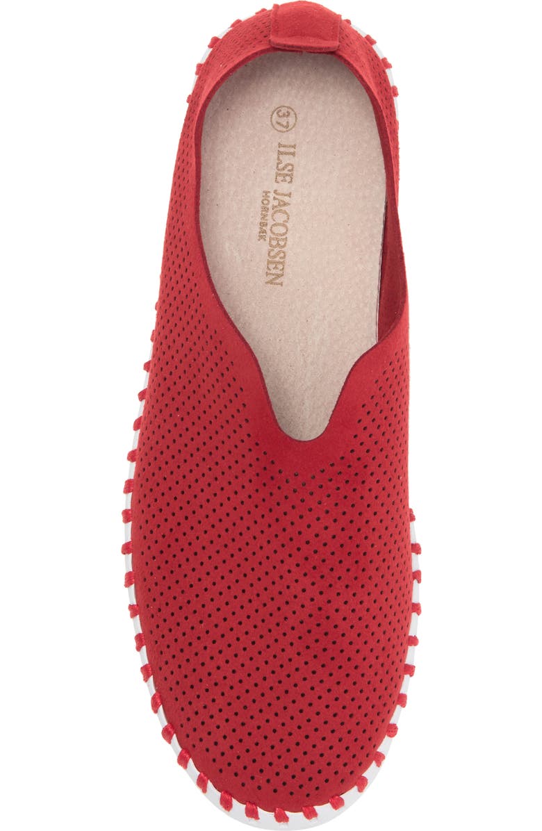 Ilse Jacobsen Tulip Perforated Sneaker, Alternate, color, Deep Red