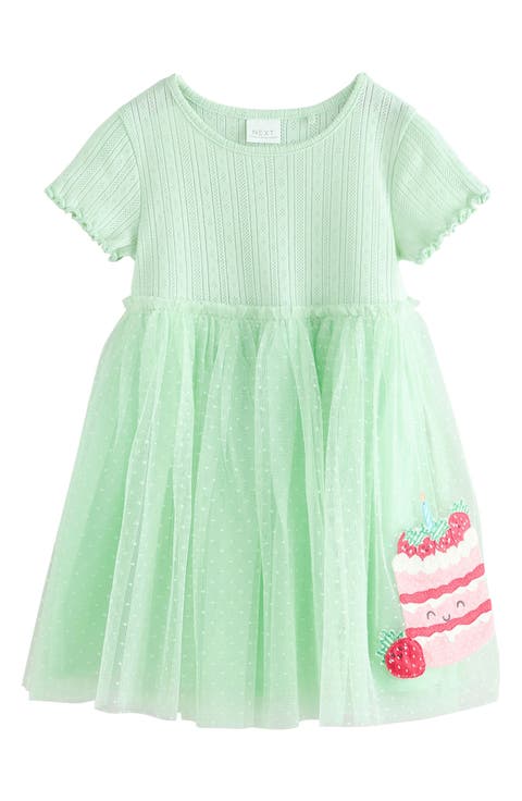Kids' Cake Appliqué Tulle Dress (Baby, Toddler & Little Kid)