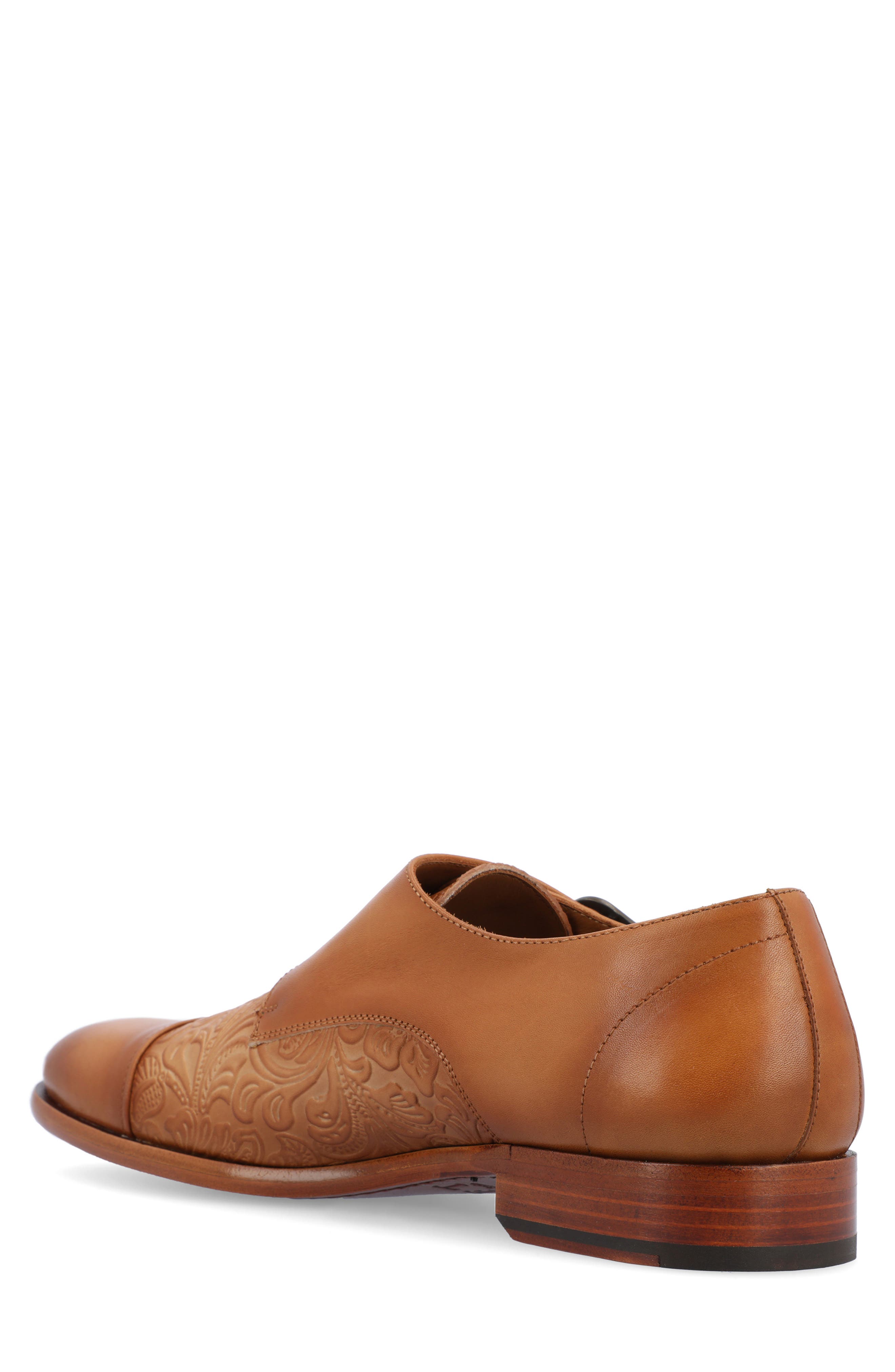 TAFT Lucca Double Monk Strap Shoe, Alternate, color, 