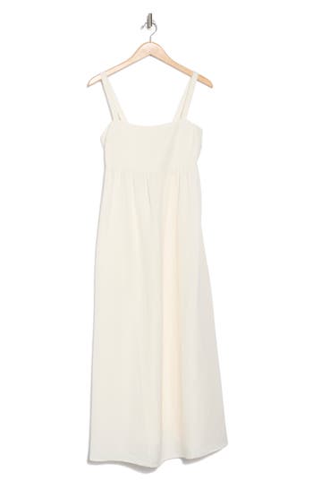 L Agence L'agence Jessamy Empire Waist Midi Dress In Ivory