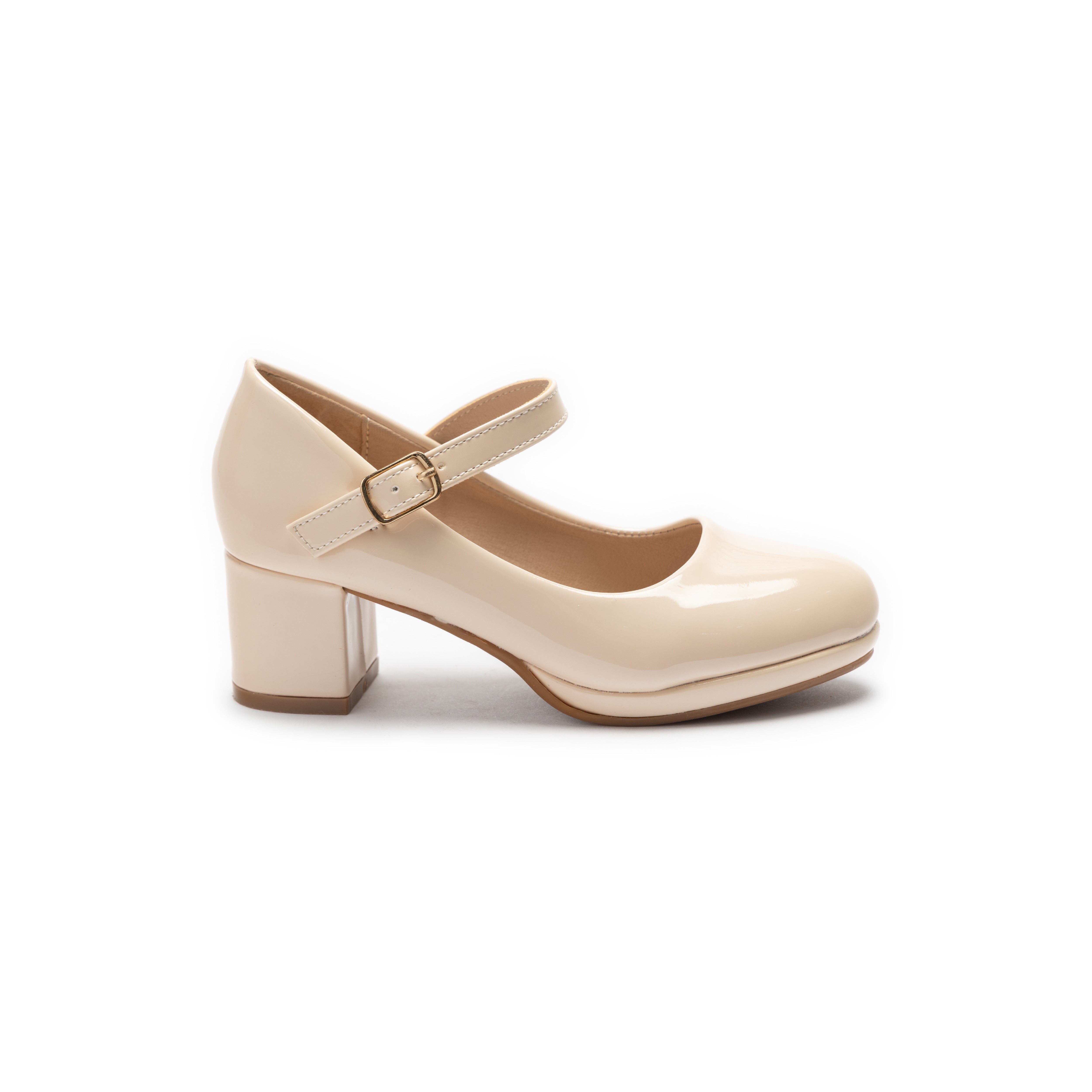 Tulleen Aurelia Mary Jane Shoes, Alternate, color, Beige