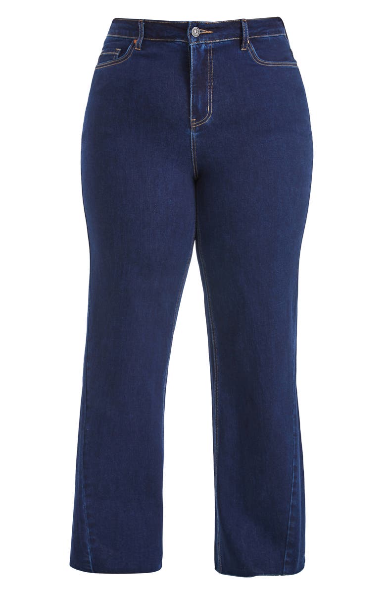 Bayeas High Waist Wide Leg Jeans, Alternate, color, Deep Water