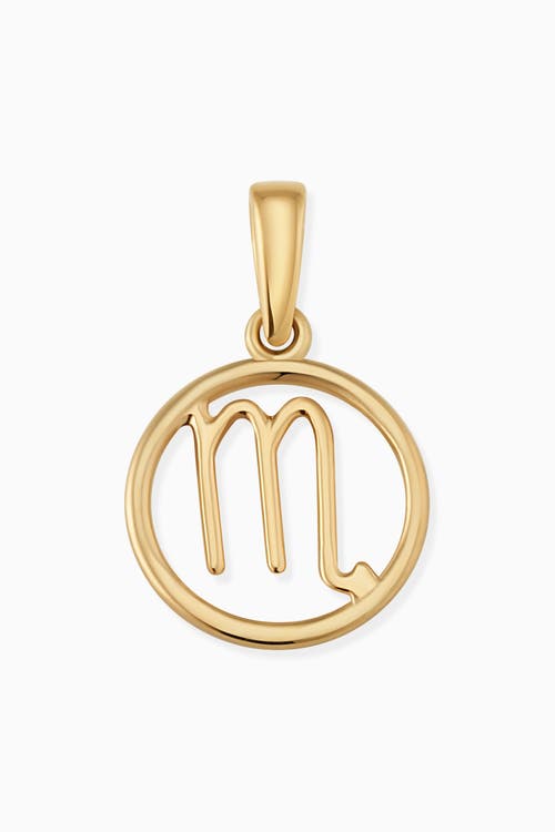 Oradina 14k Yellow Gold Zodiac Pendant Charm In Gold