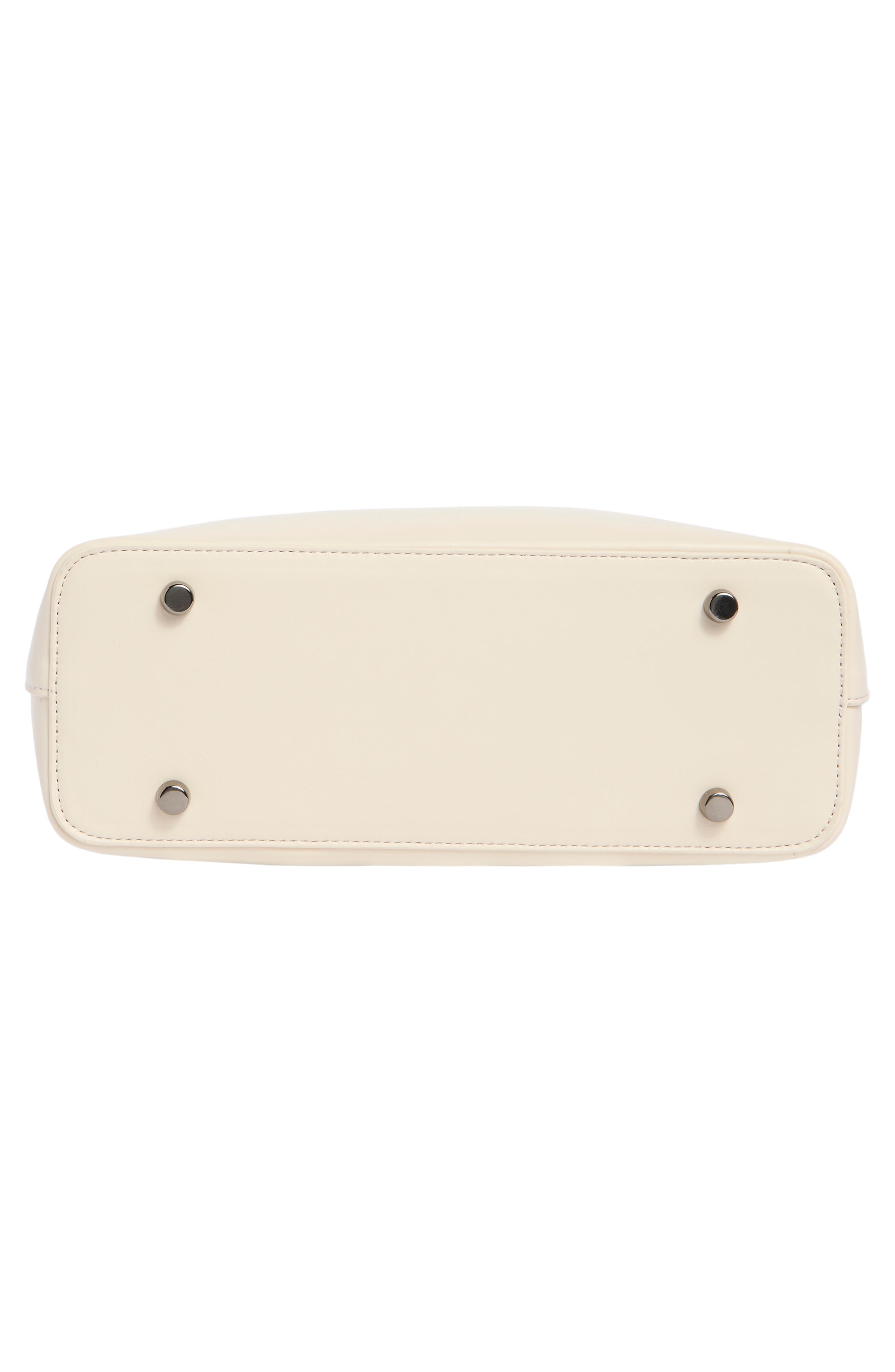 Overlap Flap Shoulder Bag, Alternate, color, ALMOND