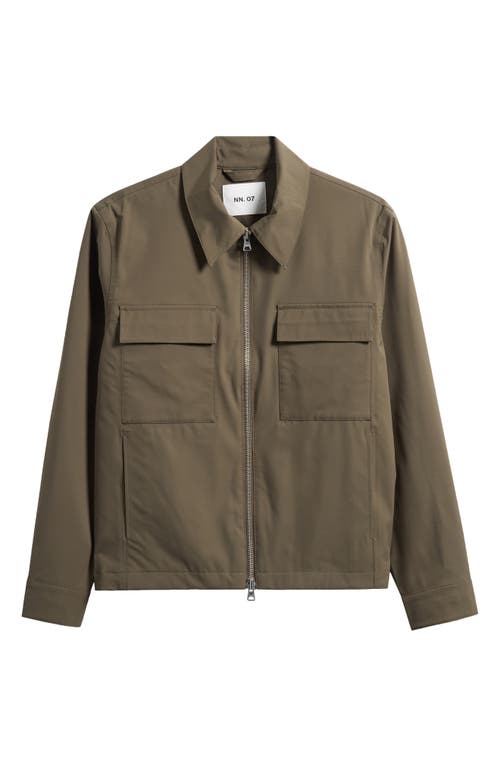 Nn07 Alban Waterproof Jacket In Green