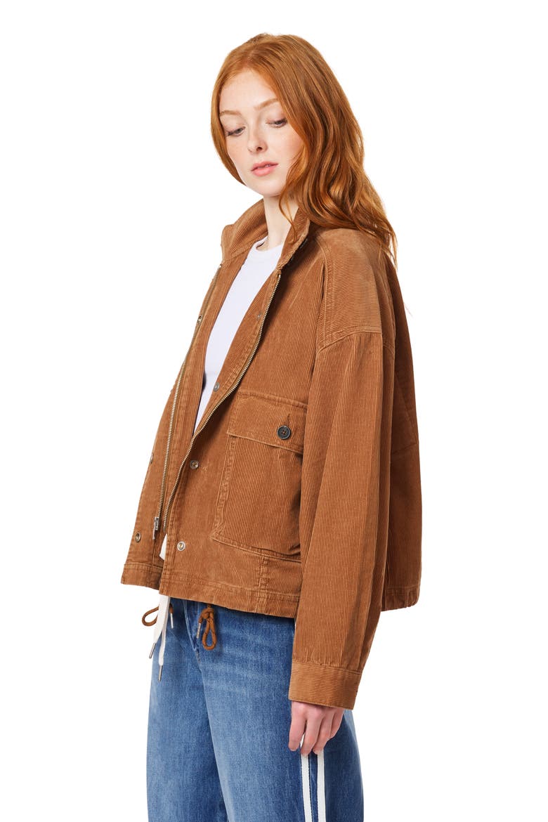 Corduroy Cropped Utility Jacket, Alternate, color, THRUSH