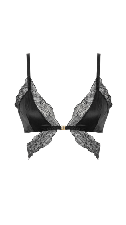 Clara Bra - Silk & Lace Front-Closure Demi Bra