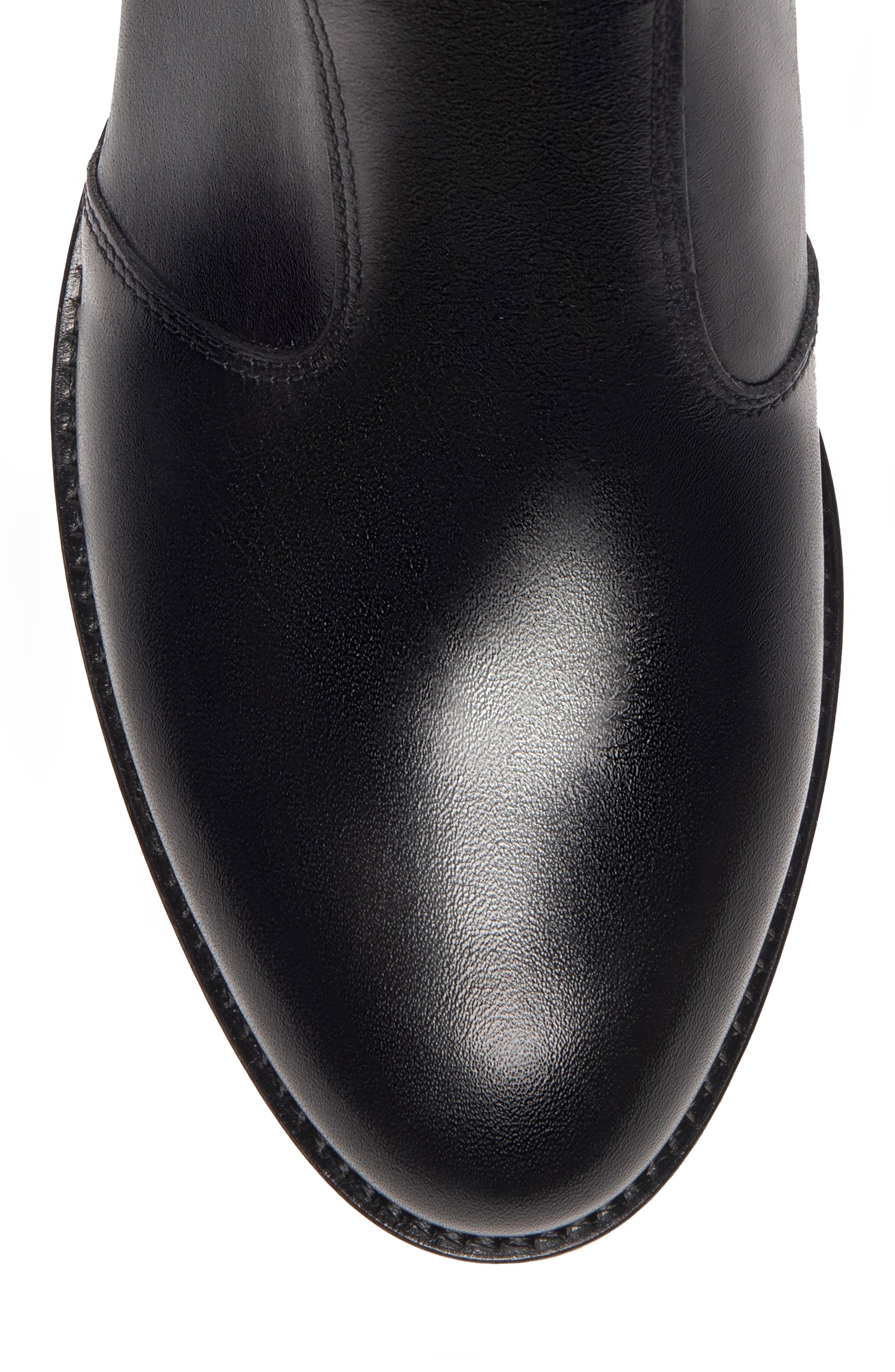 NeroGiardini Chain Strap Leather Bootie, Alternate, color, 