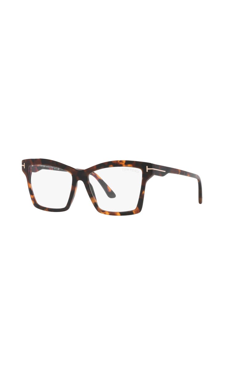 TOM FORD 54mm Square optical glasses, Main, color, Tortoise