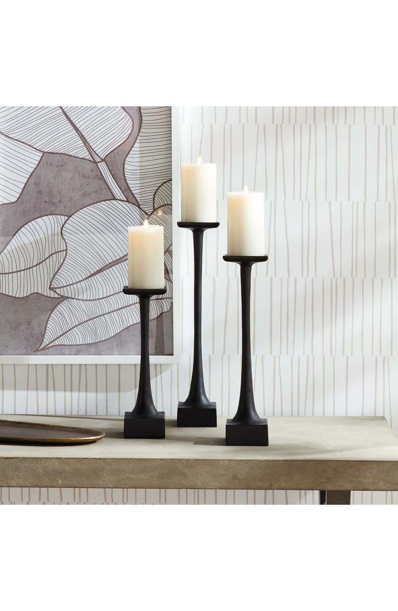 Napa Home & Garden Milton Candle Stand, Alternate, color, Black