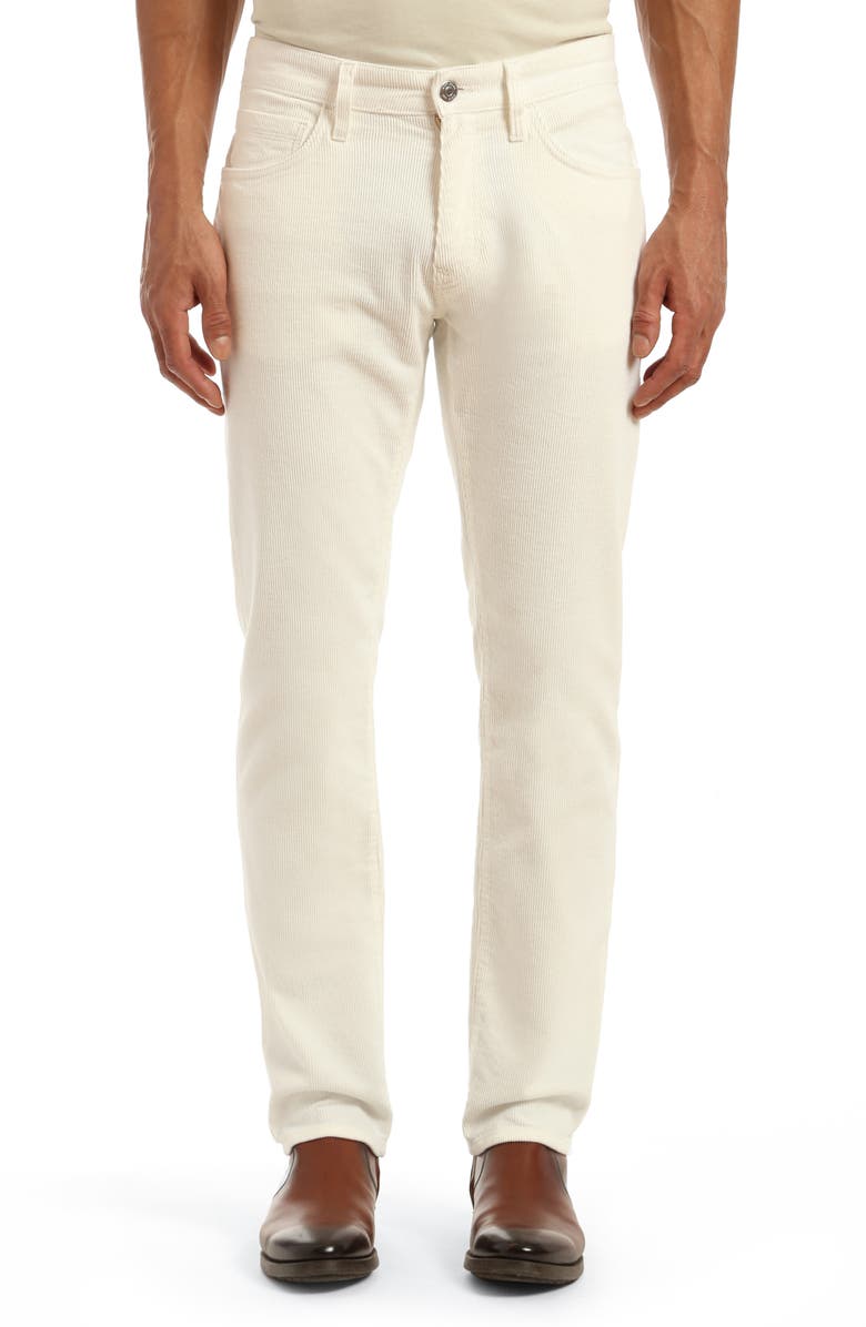Mavi Jeans Marcus Slim Straight Leg Corduroy Pants, Main, color, Off White Cord