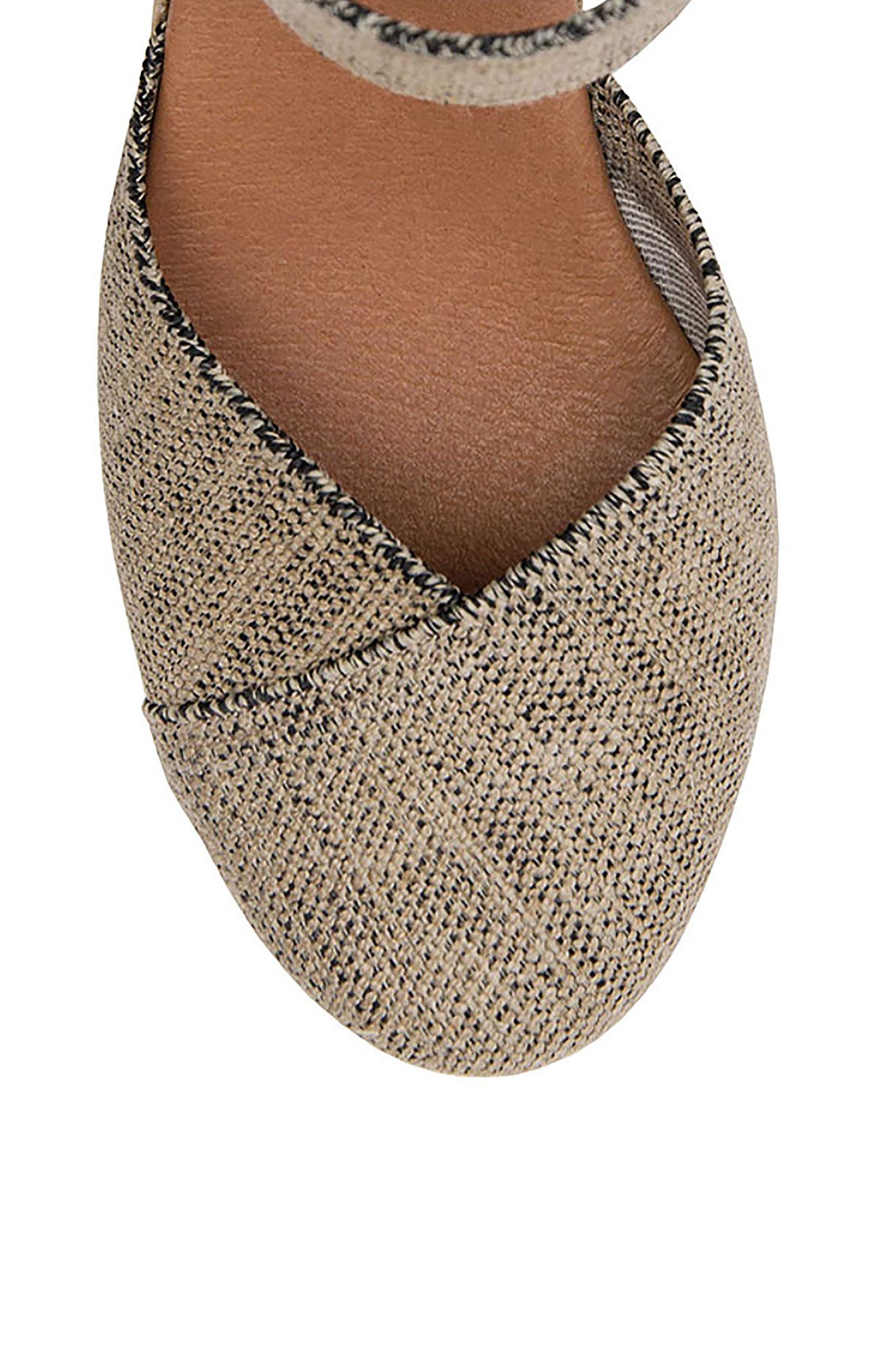 Anouka Espadrille Wedge Sandal, Alternate, color, BLACK/ BEIGE