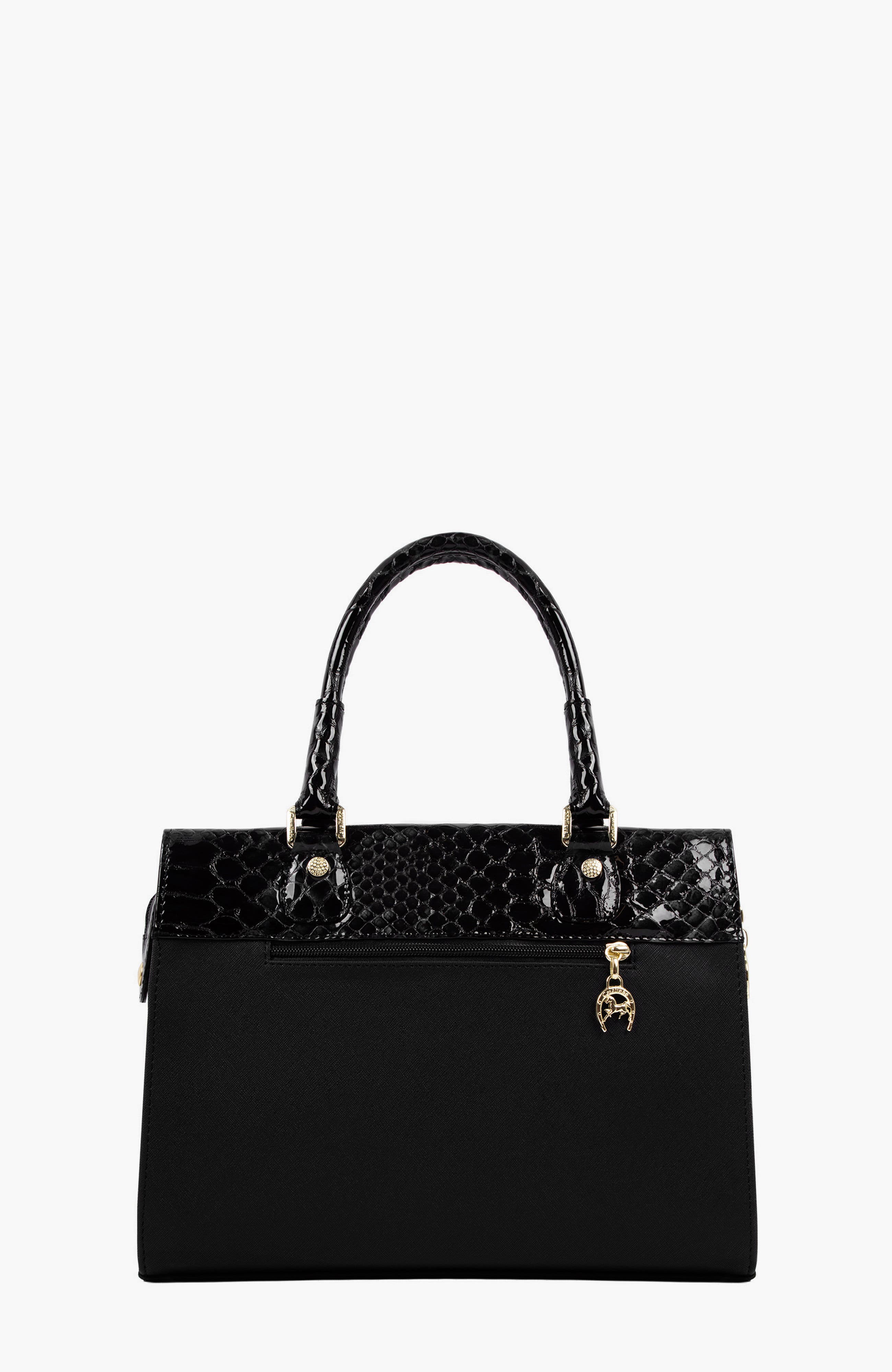 Cherry Blossom Handbag 505, Alternate, color, Black