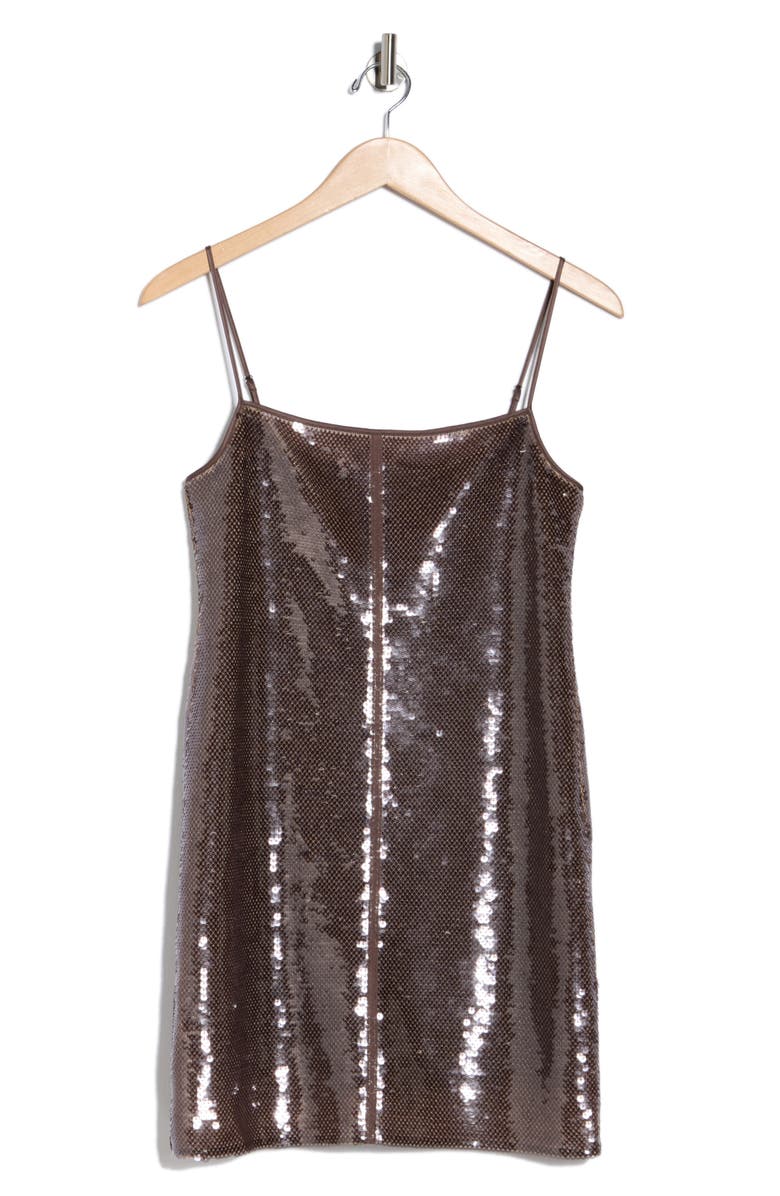 A.L.C. Dani Sequin Minidress, Alternate, color, Smoke