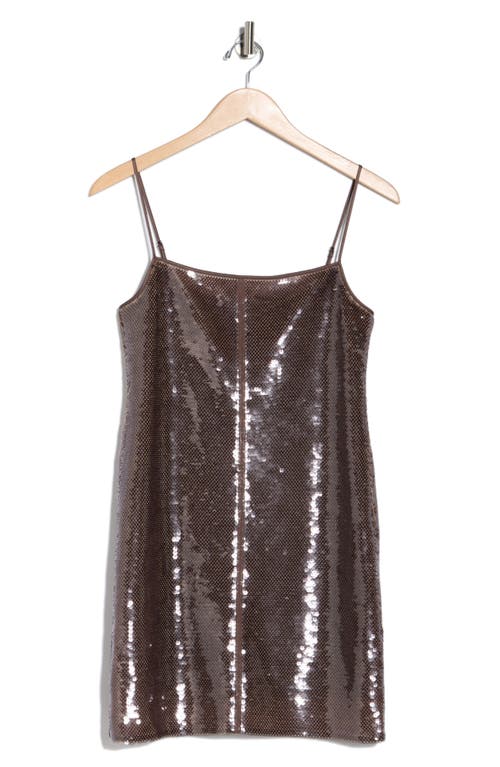 A.l.c . Dani Sequin Minidress In Brown