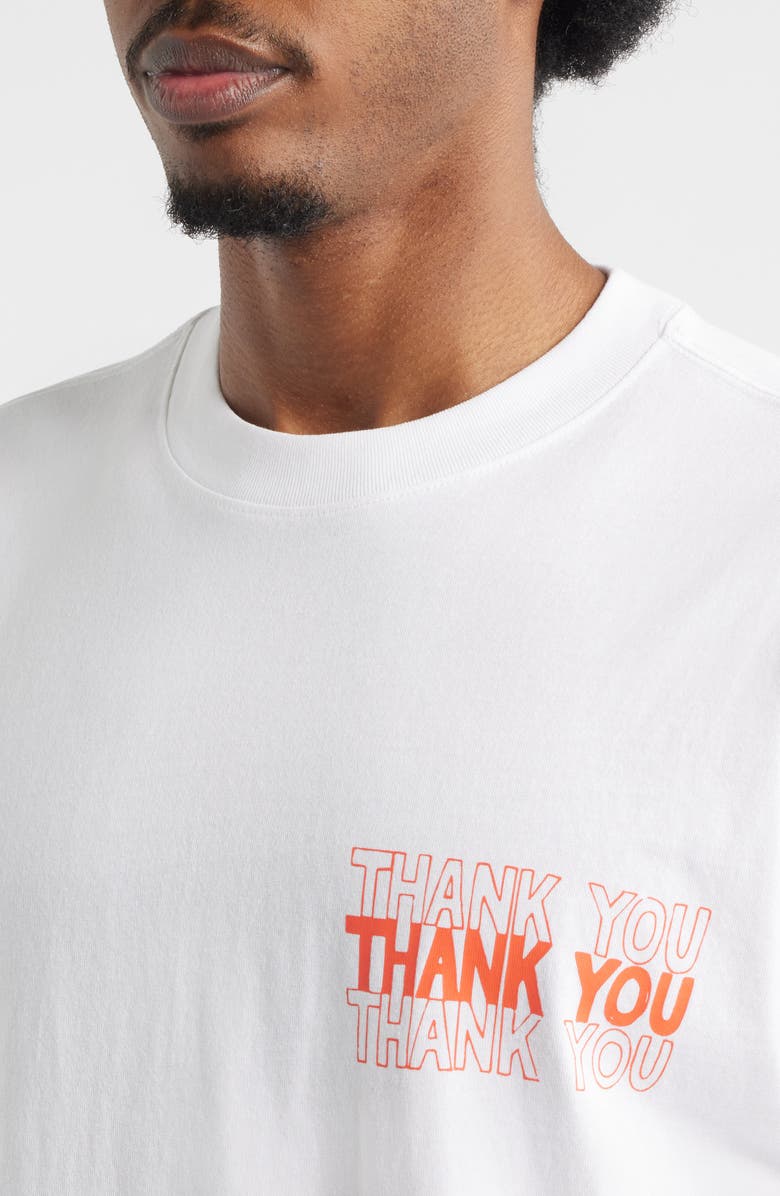 MARKET Thank You Takeout Bag Graphic T-Shirt, Alternate, color, White