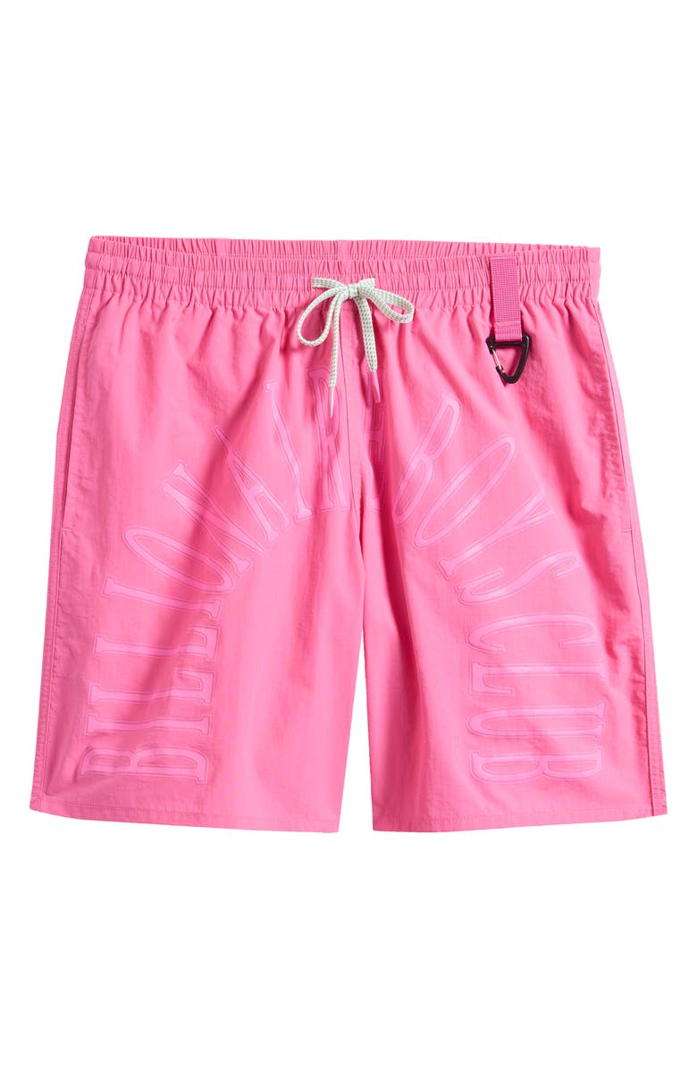 Billionaire Boys Club BB Sunrise Drawstring Nylon Shorts, Alternate, color, Carmine Rose