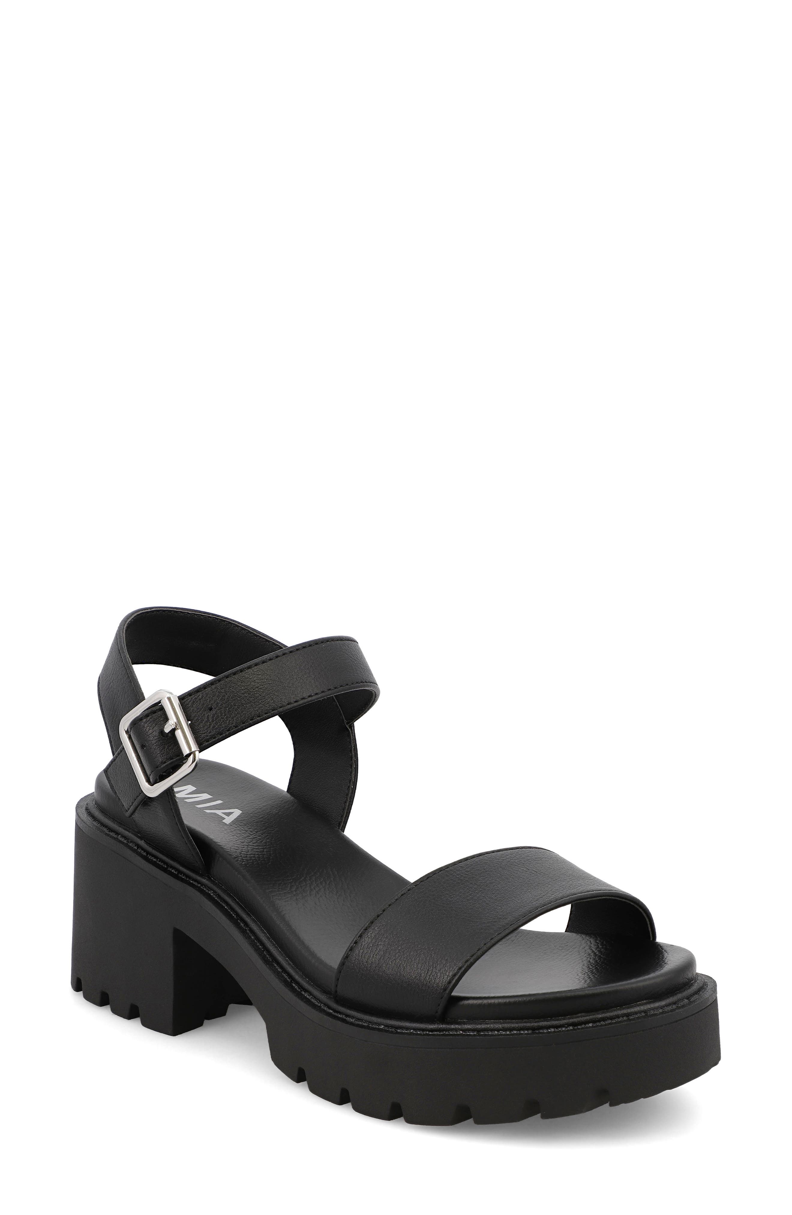 MIA Savy Ankle Strap Platform Sandal, Main, color, 