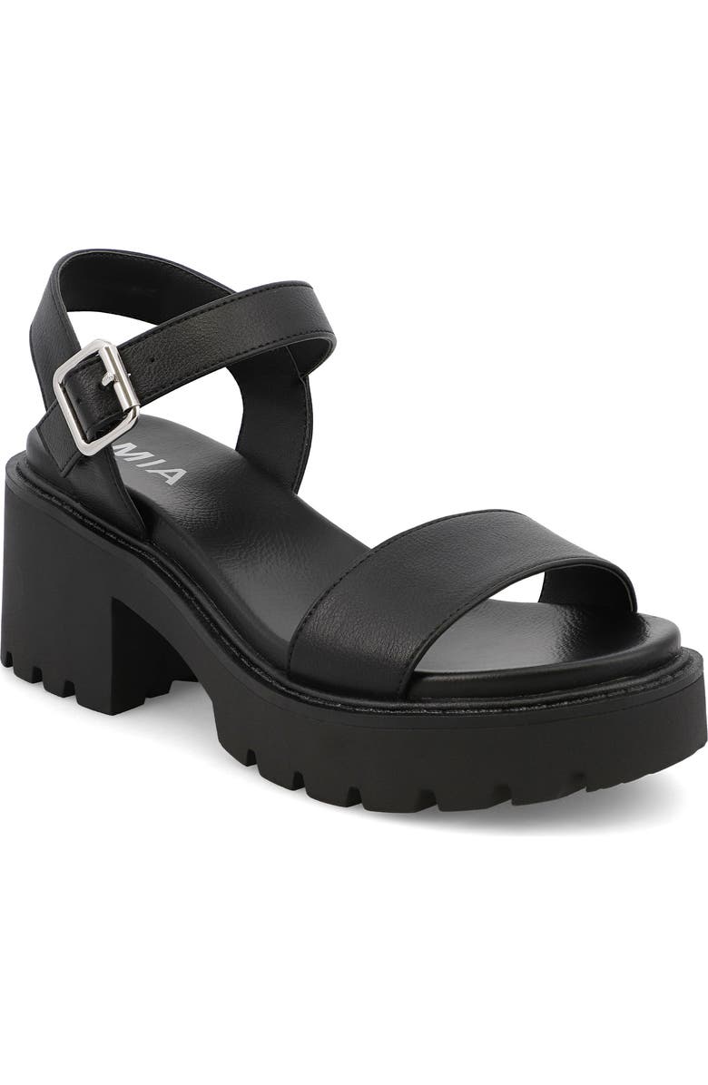 MIA Savy Ankle Strap Platform Sandal, Main, color,