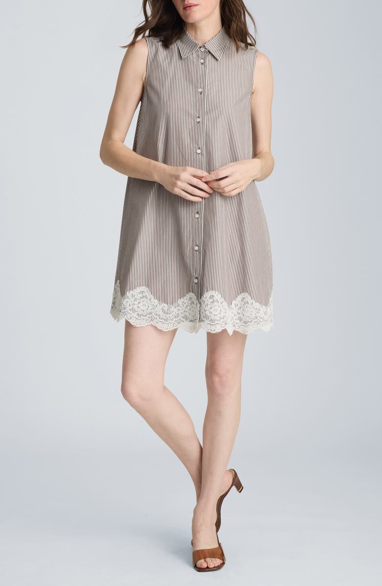 Kenneth Cole Lace Sleeveless Swing Shirtdres, Main, color, 