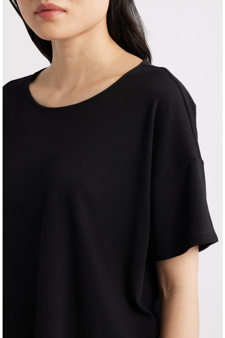 Boxy Organic Cotton T-Shirt, Alternate, color, BLACK