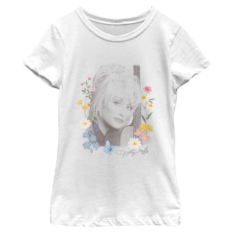 Girls' Wildflowers Portrait Short Sleeve T-shirt