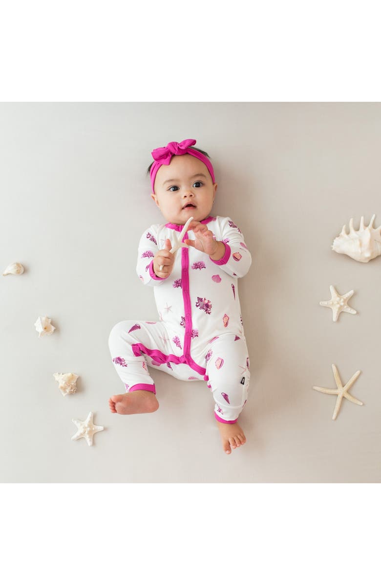 Kyte BABY Raspberry Shell Romper, Alternate, color, 
