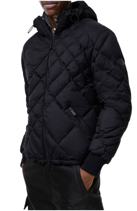 Check-stitch Nylon Doversgreen Puffer Jacket