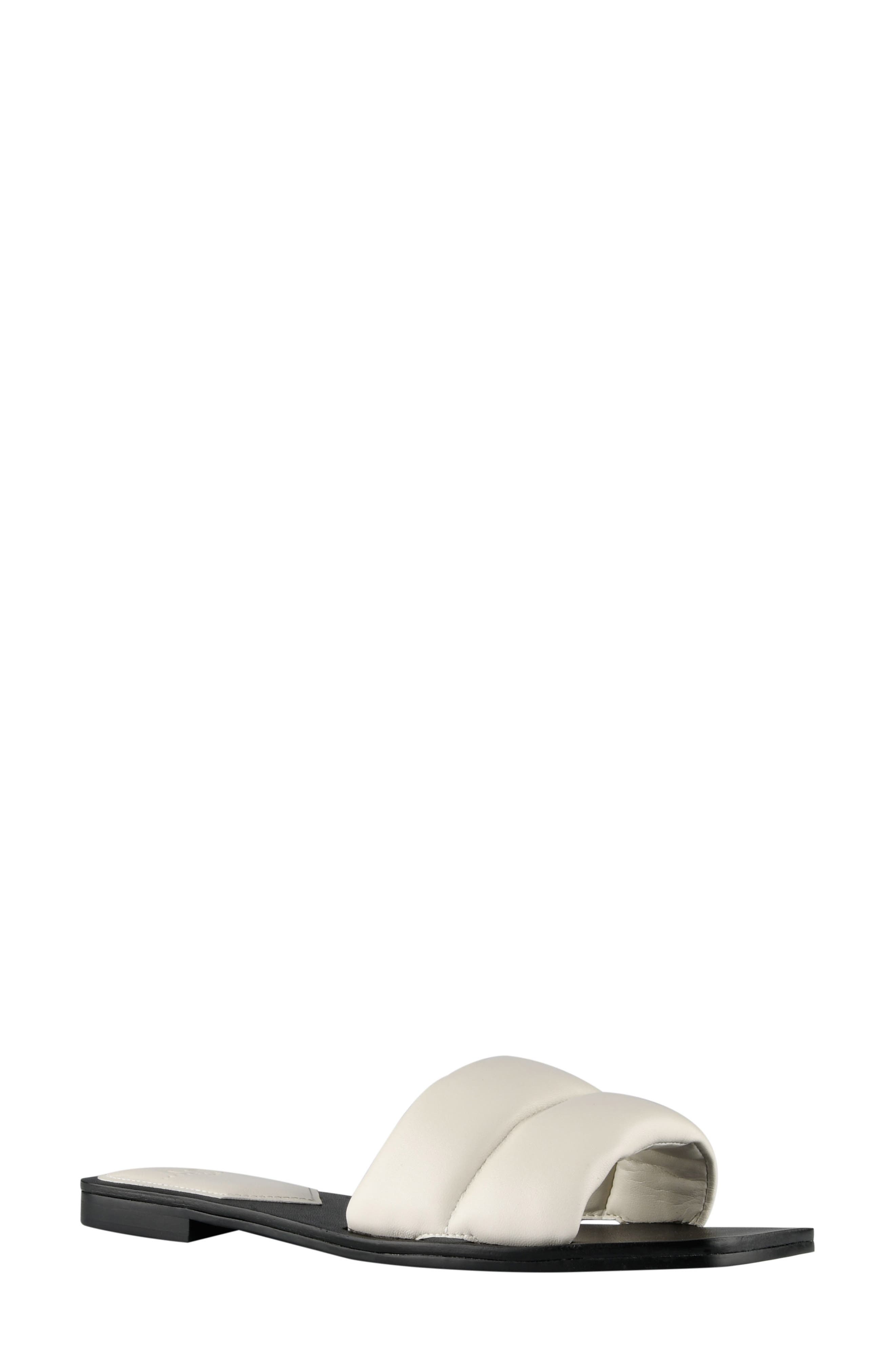 Ralla Slide Sandal, Main, color, CHIC CREAM LEATHER