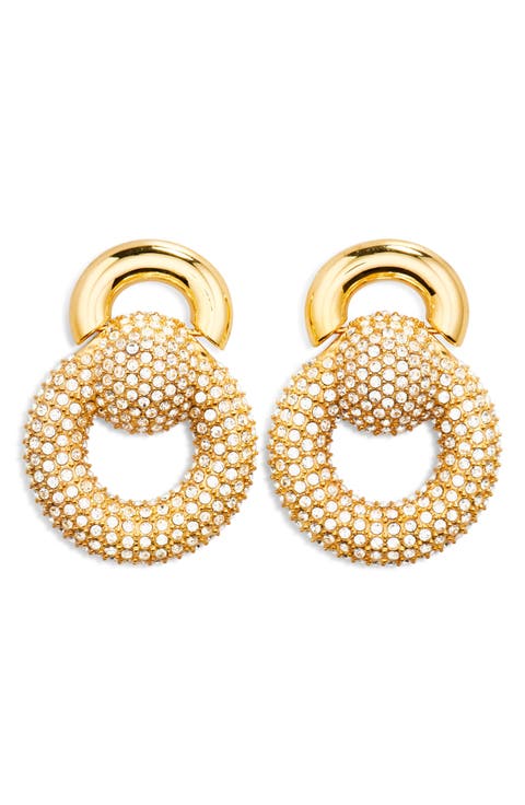 Crystal Pavé Drop Earrings