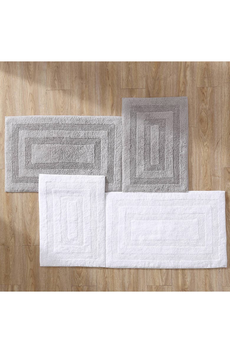 Nautica Micellar Solid Reversible Bath Mat Set, Alternate, color, White