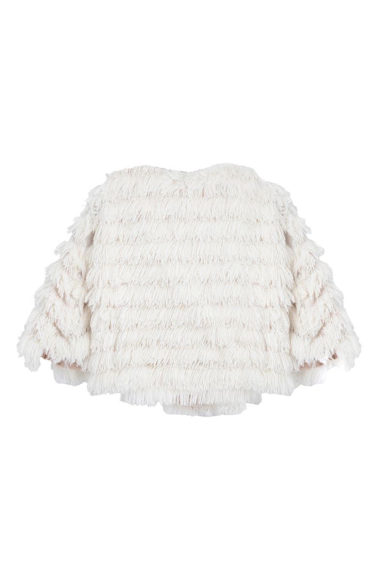SAACHI Faux Fur Capelet, Alternate, color, 
