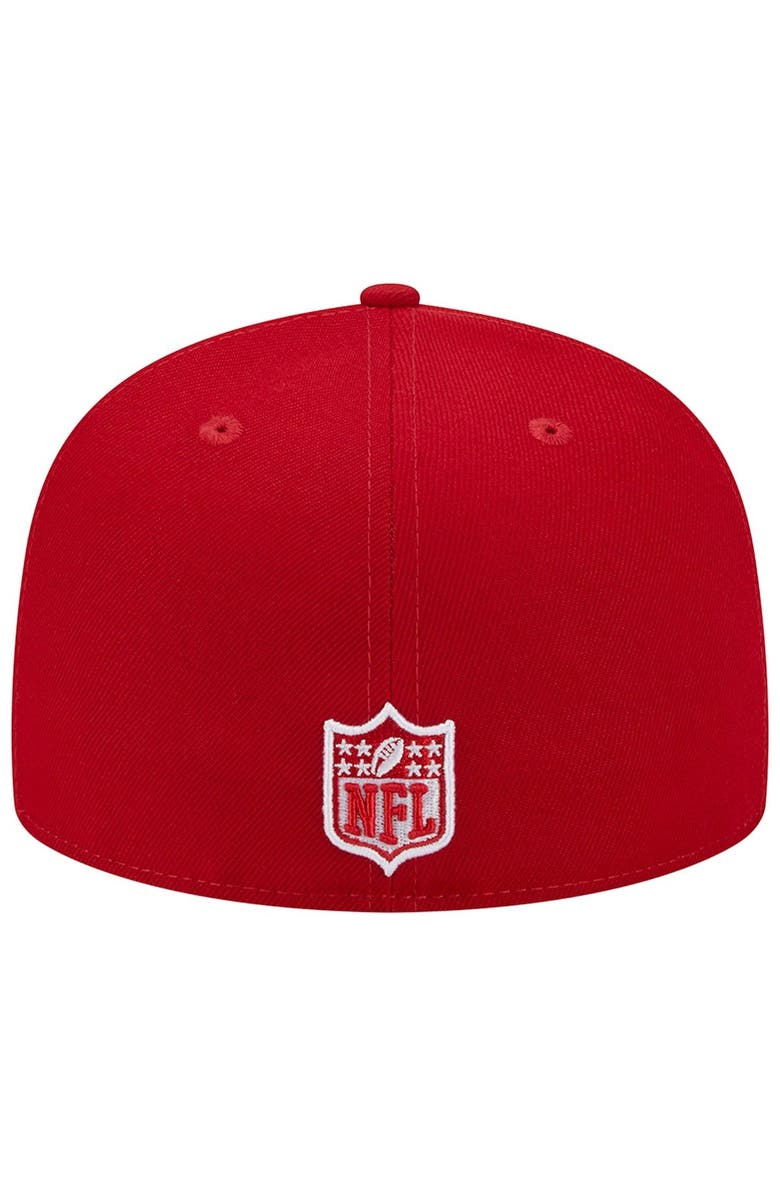 New Era Men's New Era Scarlet Las Vegas Raiders Super Bowl XVIII Main Patch 59FIFTY Fitted Hat, Alternate, color, Scarlet