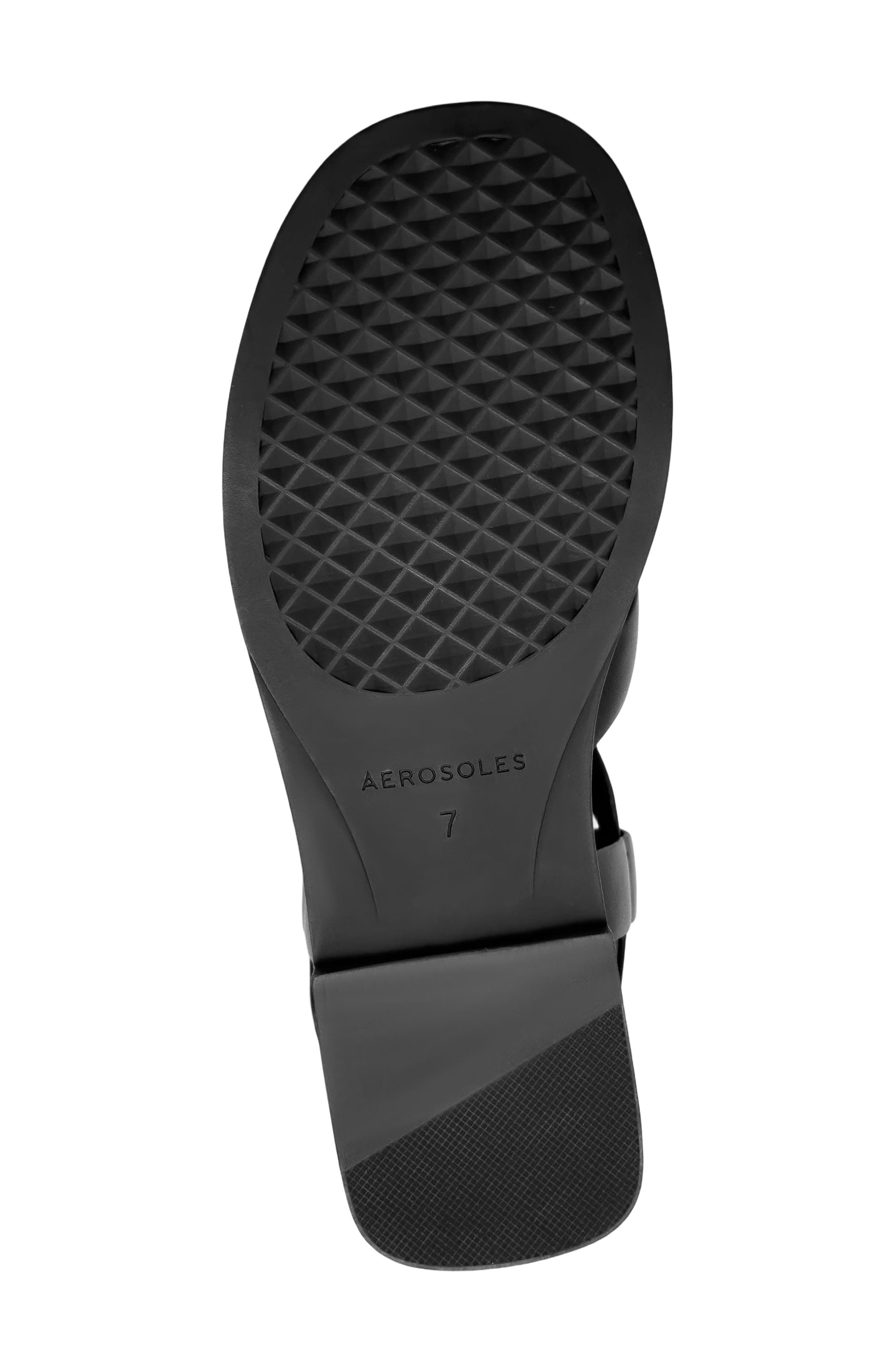 Aerosoles Cargo Toe Loop Sandal, Alternate, color, Black Fx Nappa