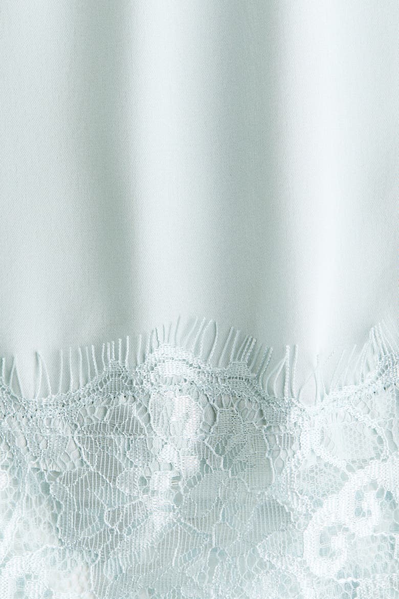Lace-trimmed Skirt, Alternate, color, Light turquoise