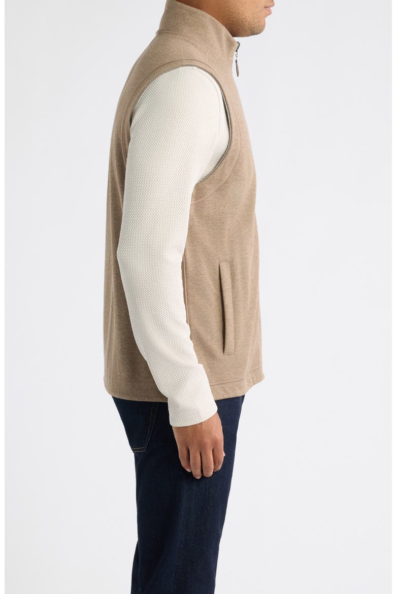 Icon Reversible Knit Cotton Blend Vest, Alternate, color, OATMEAL/ LIGHT GRAY