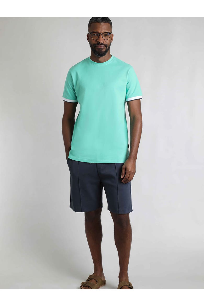 Danville Pique T-Shirt, Alternate, color, Aqua Marine