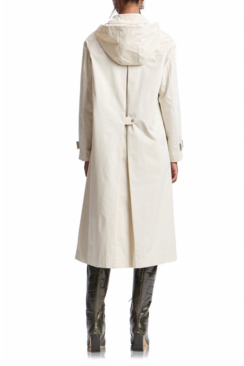 Swing Rain Trench Coat, Alternate, color, PORCELAIN