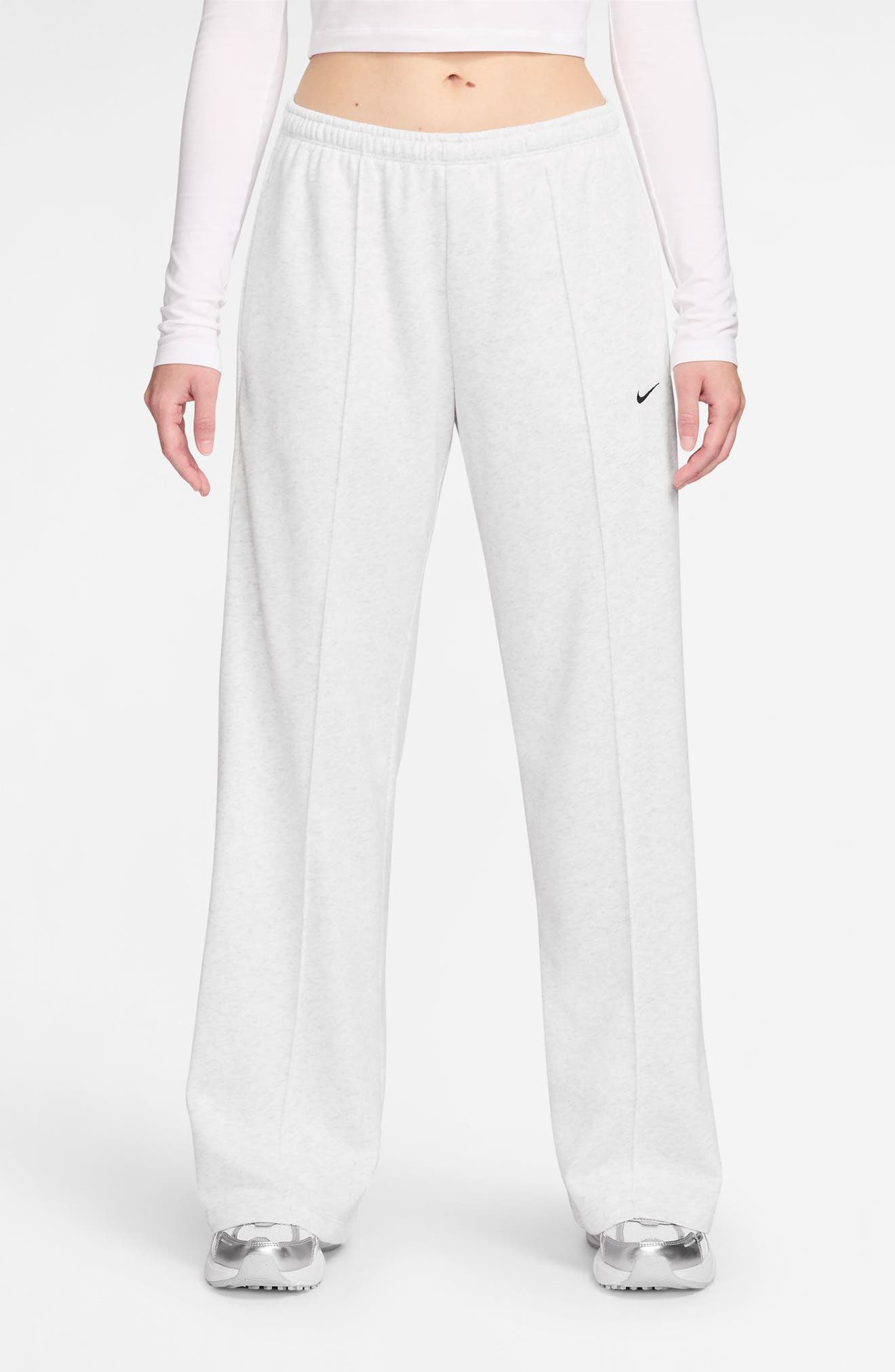 white nike sweatpants womens