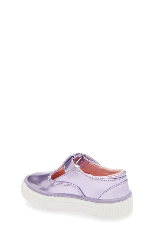 Tucker + Tate Tabitha T-strap Mary Jane Flat In Purple Montana Metallic